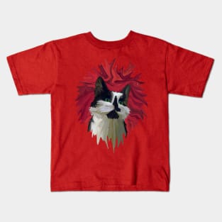 Tuxedo Cat Hits the Red Carpet Kids T-Shirt